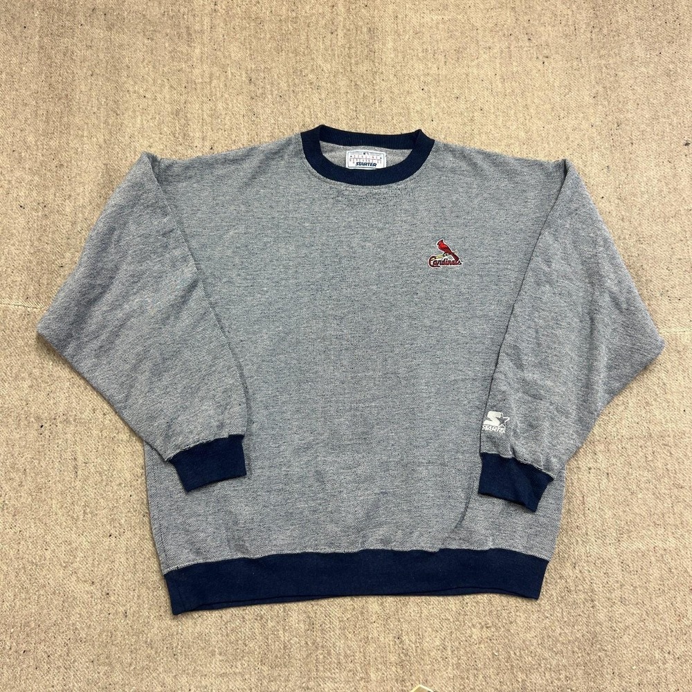 Vintage St Louis Cardinals Sweatshirt Mens XL Gray 1990s Starter MLB